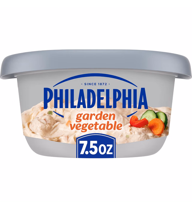 Philadelphia Garden Vegetable Cream Cheese Spread (7.5 oz Tub)