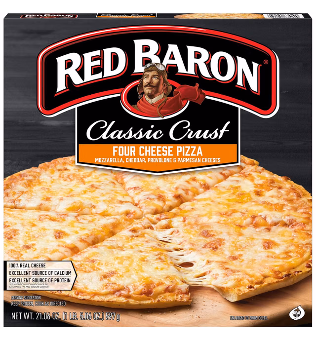 Red Baron Classic Four Cheese Pizza (Frozen), 21.06 Oz