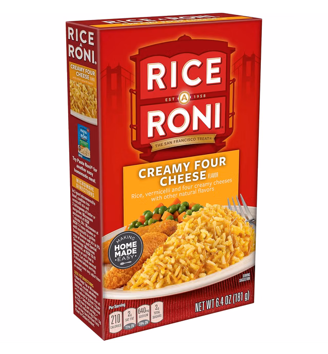 Rice a Roni Rice Mix, Creamy Four Cheese, 6.4 Oz