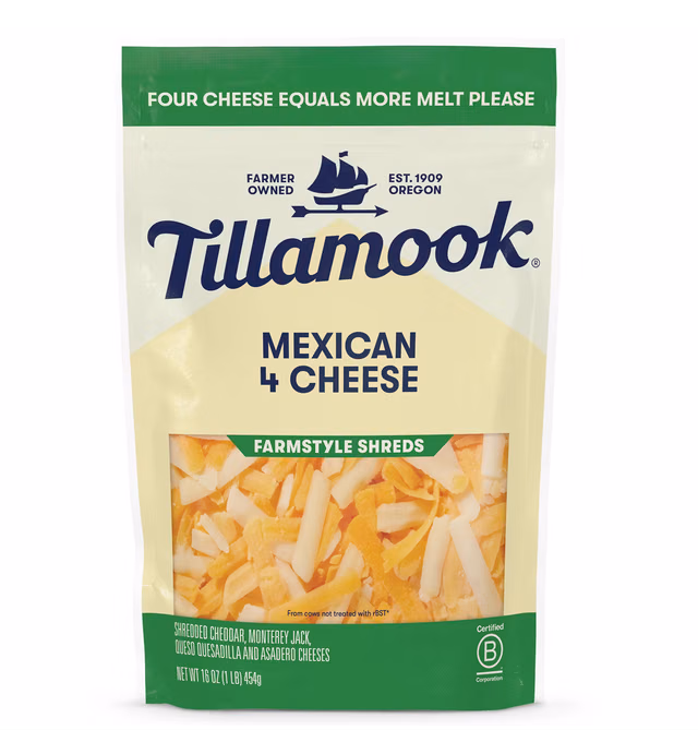 Tillamook Farmstyle Mexican 4 Cheese Shredded Cheese
