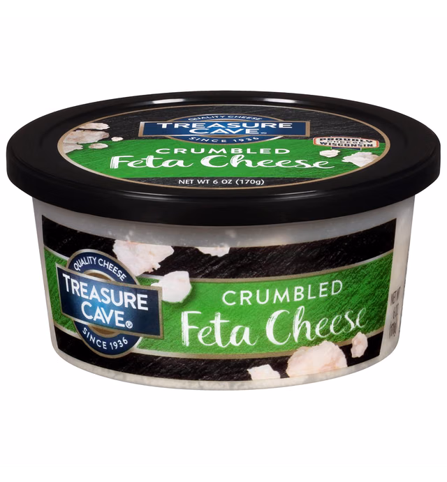 Treasure Cave, Crumbled Feta Cheese, 6.0 oz