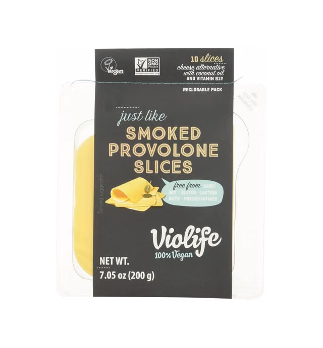 Violife VIOlife Just Like Smoked Provolone Slices, 7.05 oz Pack, 7.05 oz