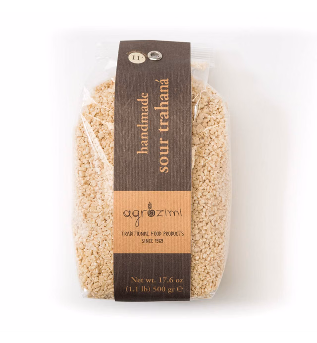 Agrozimi Traditional Greek Handmade Sour Trahana Pasta Made With Real Yogurt and Whole Milk (17.6 Ounces, 500 Grams)