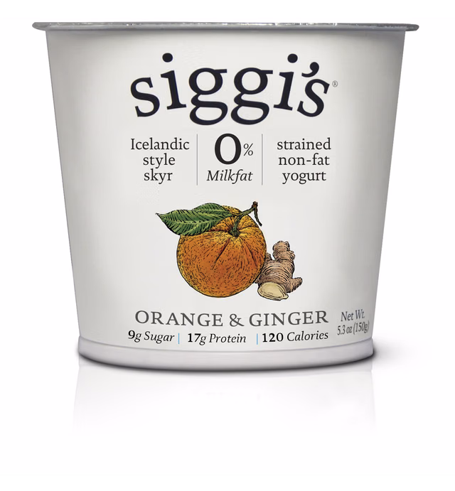Siggi's, Fat Free Orange Ginger, 5.3 oz