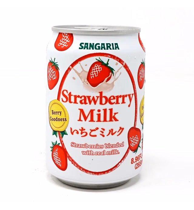 Sangaria Strawberry Milk 8.96 Fl oz (Pack of 24)