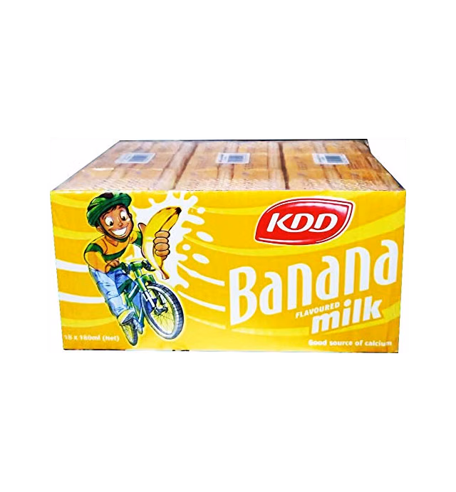 KDD Banana Flavored Milk 180ML (18 PACK)