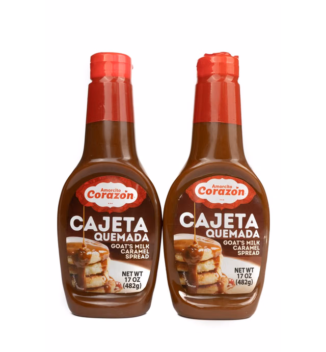 Amorcito Corazón Goat's Milk Cajeta (Caramel Spread) 17oz (482g). 2pc pack, Brown