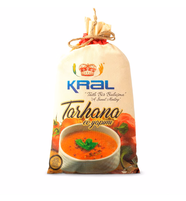 Kral Traditional Tarhana Soup, Home Made Turkish Soup Turkish Traditional Starter, Appetizer, Premium Mild Powder Soup, Hot Soups Made with Yogurt, Healthy Winter Soup, Turkish Cuisine, 500g (17.6 Oz)