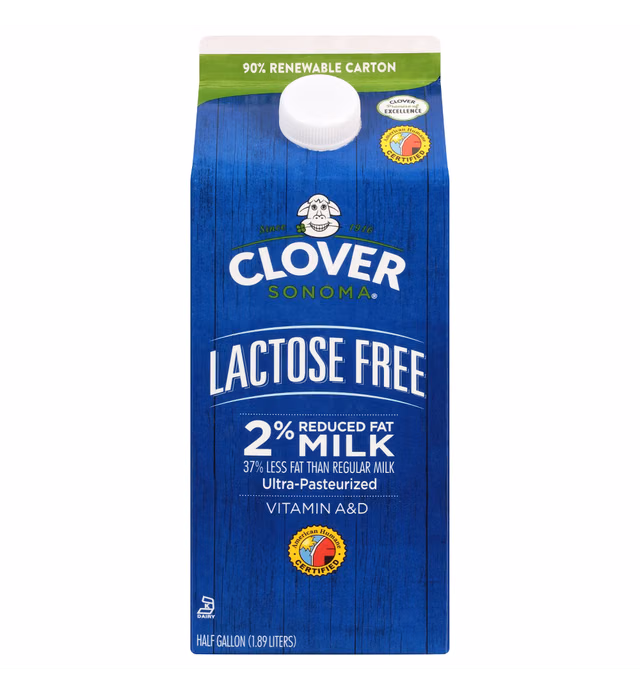 Clover Sonoma Lactose Free Milk