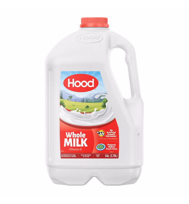 Hood Whole Milk, Gallon, 128 oz