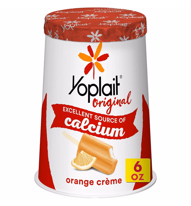Yoplait Original Orange Creme Low Fat Yogurt, 6 OZ Yogurt Cup