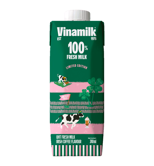UHT FRESH MILK – IRISH COFFEE FLAVOUR - VINAMILK 100% FRESH MILK