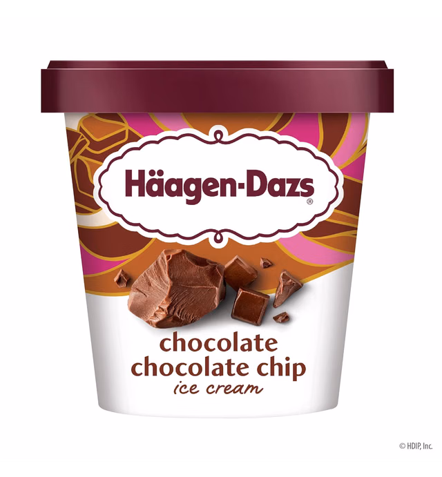 Haagen-Dazs Ice Cream, Chocolate Chocolate Chip, 14 oz (Frozen)