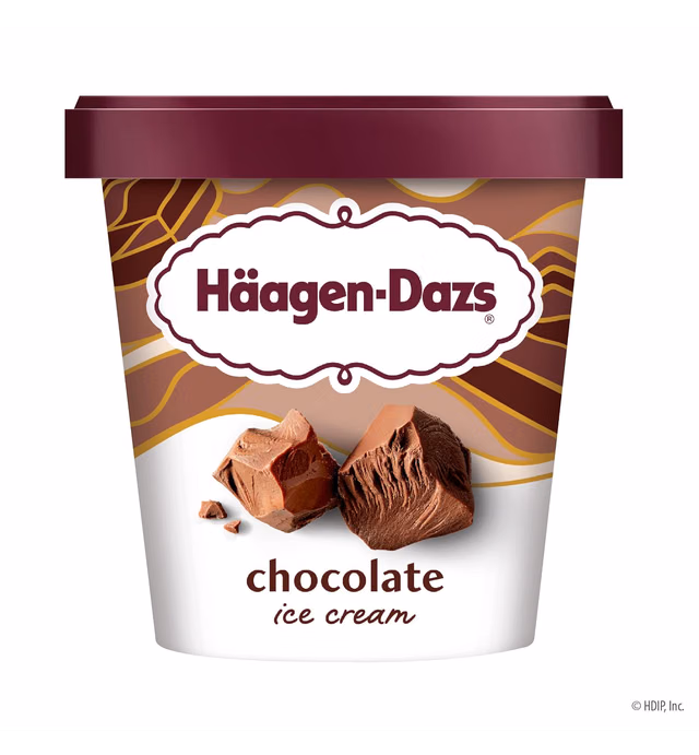 Haagen-Dazs Ice Cream, Chocolate, 14 oz (Frozen)