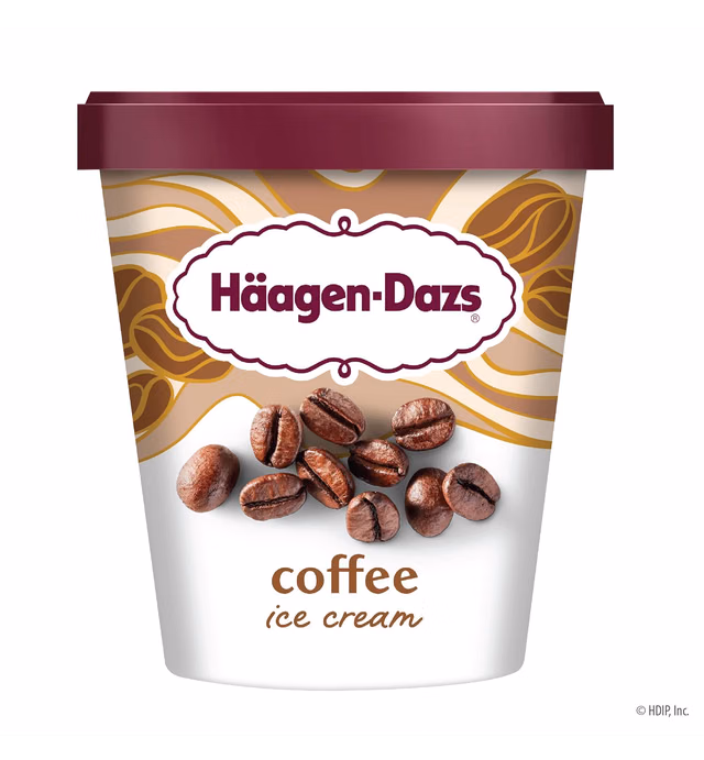 Haagen-Dazs, Coffee Ice Cream, 28 oz (Frozen)