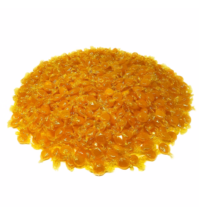 Butterscotch Hard Candy Disks - 10 lbs - Butter Scotch Flavored Old School Classic Hard Candies - Bulk American Vintage Candy Assortment - Individually Wrapped, 160 oz.
