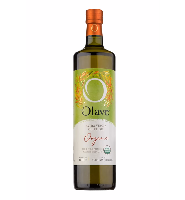 Olave - Organic Extra Virgin Olive Oil, First Cold Press, 33.8 fl oz (1000 ml)