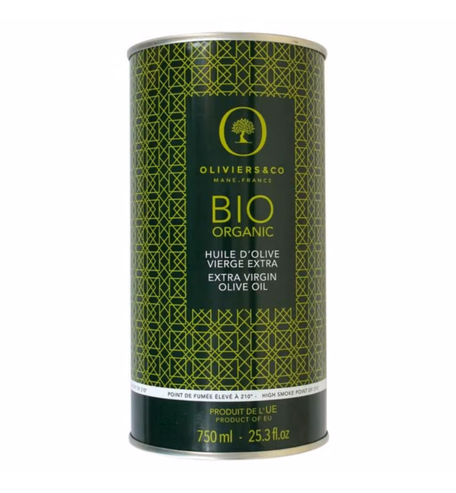 Classic Organic Extra Virgin Olive Oil by Oliviers and Co. | La Classique Pure All Purpose Cooking Oil | Best Organic Olive Oil for Everyday Use | Cooking EVOO from Spain | Cold Pressed Within 24 hours | 750 ml Can