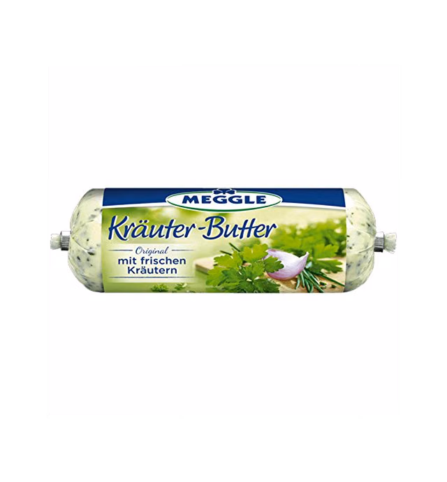 Meggle Kraeuter Butter (Herb Butter) 125g Imported from Germany