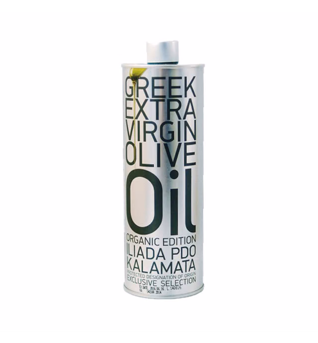 Kalamata Extra Virgin Olive Oil, ORGANIC (Iliada) 500 ml Tin
