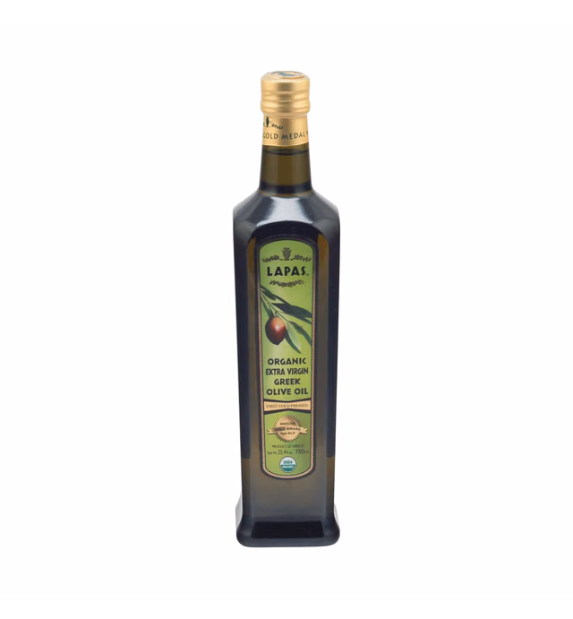 Lapas Organic Extra Virgin Olive Oil, 25.4 oz