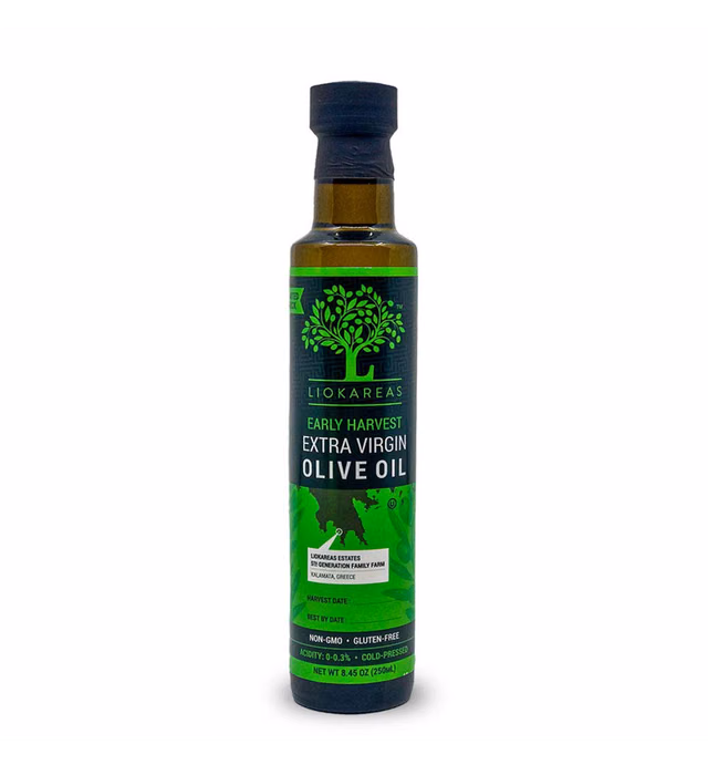 Early Harvest Extra Virgin Olive Oil - Greek - Organic - OU Kosher Certified - NonGMO - Gluten Free - Paleo - Keto - Cold Pressed - Single Sourced - First Pressed - Premium - Ultra Premium - Low Acidity - 2022 International Award Winner