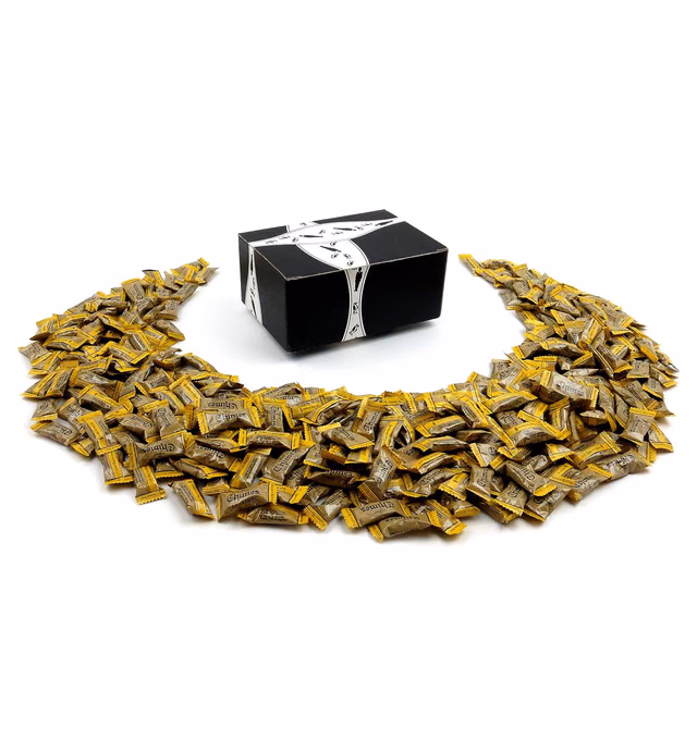 Chimes Peanut Butter Ginger Chews, 3 lb Bag in a BlackTie Box
