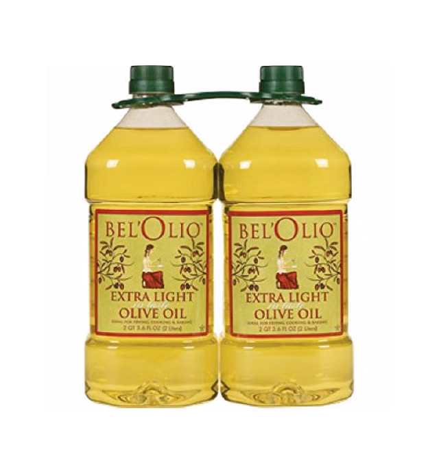 Belolio Twin Pack Extra Light Tasting Olive Oil - 2 Liters (4 Liters Total)