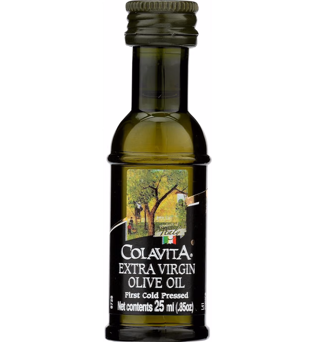 Colavita Extra Virgin Olive Oil, Premium Italian, First Cold Pressed, 25 ml (Pack of 80)