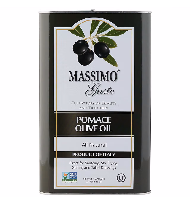 Massimo Gusto - Pomace Olive Oil - 1 Gallon Tin Can (128 FL OZ)