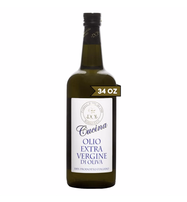 ROI Ligurian Italian Extra Virgin Olive Oil First Cold Pressed - Cucina Olive Oil Imported from Italy, Olive Oil High In Polyphenols, 34 fl oz (1 liter)