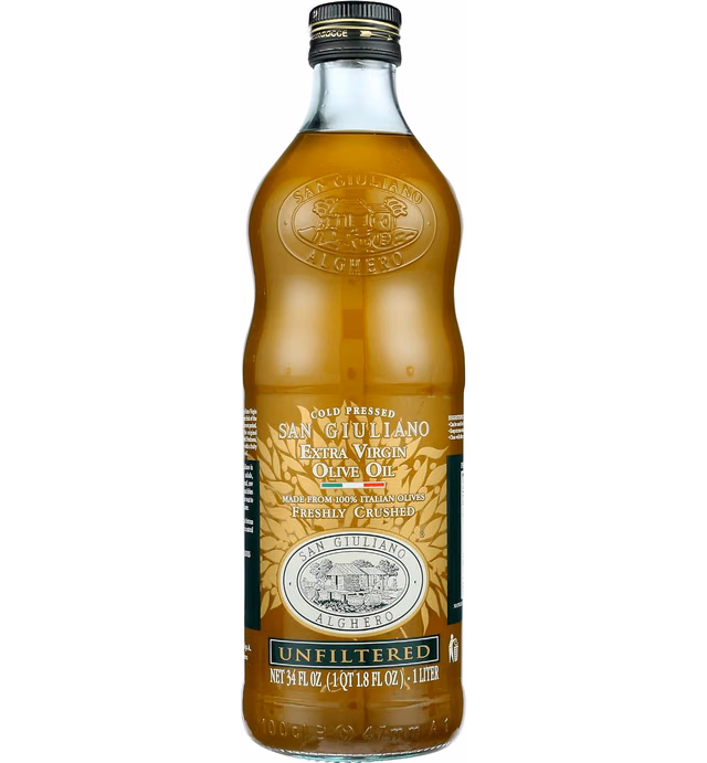 San Giuliano Freshly Stone Crushed Unfiltered Extra Virgin Olive Oil, 33.8-Ounce