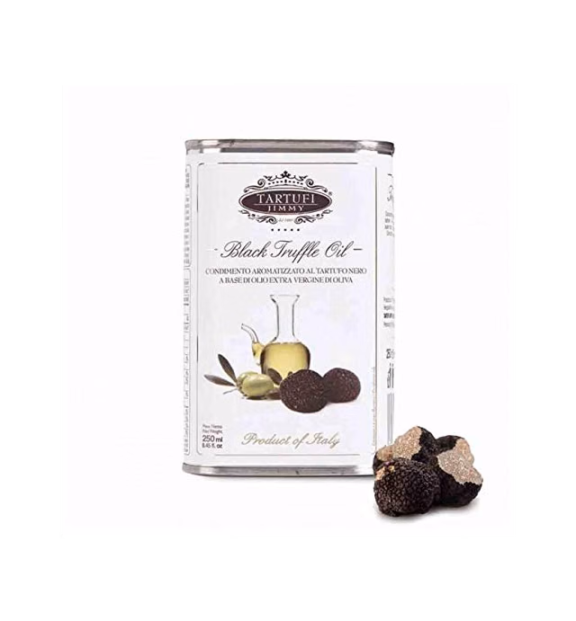 Tita Italian Black Truffle Extra Virgin Olive Oil, Supreme Quality, Healthy, Versatile Uses, Marination, Fresh, Luscious, Condiment, Vegetarian, Strong Flavor, Smooth Texture, Net Weight: 8.45 fl oz