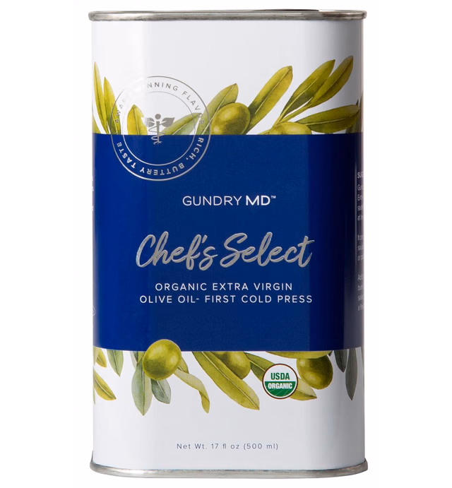 Gundry MD® Chef's Select Organic Extra Virgin Olive Oil, First Cold Press
