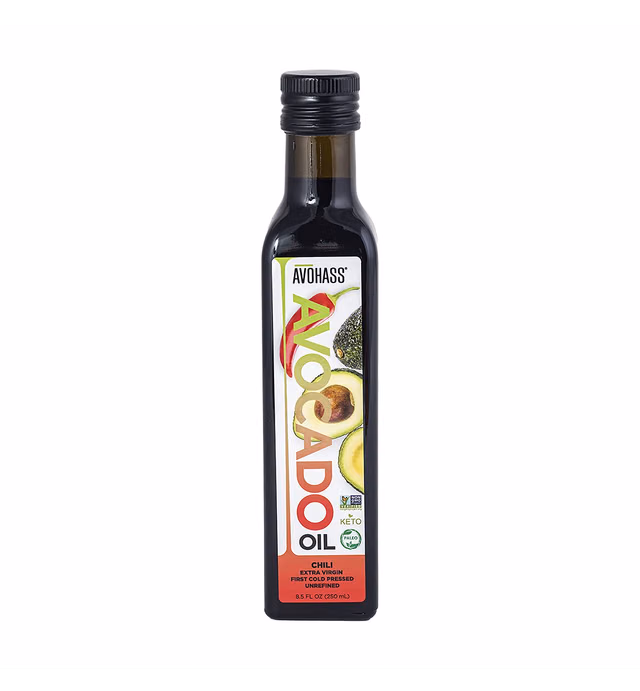 Avohass New Zealand Chili Extra Virgin Avocado Oil 8.5 fl oz Bottle