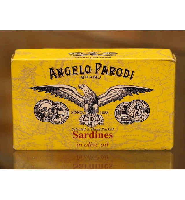 Angelo Parodi - Portuguese Sardines in Pure Olive Oil, (10)- 4.23 oz Tins