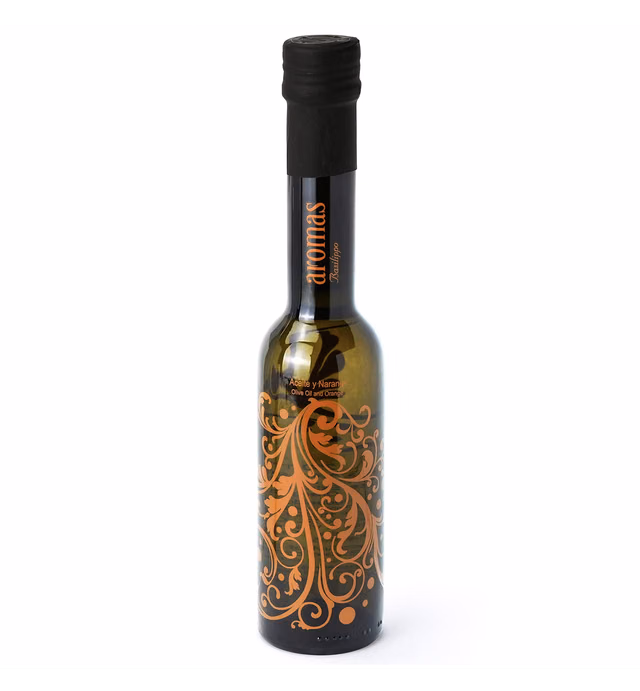 Basilippo Orange Naranja Spanish Extra Virgin Olive Oil - 8.8 OZ / 250 ML - Cold infusion Sugar Free Gluten Free