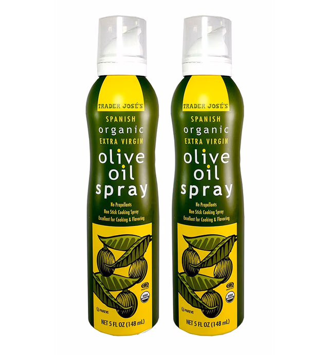 Trader Joe's Jose's Spanish Organic Extra Virgin Olive Oil Non Stick Cooking Spray 5 Fl. Oz. (2-Pack)