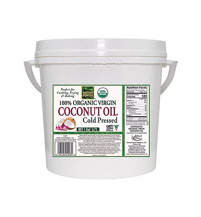 Native Forest 100% Organic Virgin Coconut Oil, 1 Gallon Tub