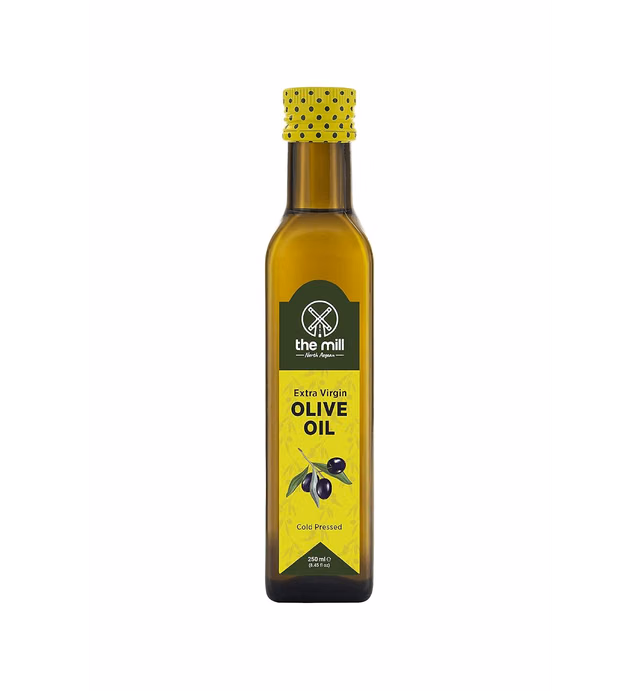 The Mill Extra Virgin Olive Oil 8.45 fl oz (250 ml) - Cold Pressed - 100% Natural - SUPERIOR 3 STAR TASTE AWARD 2021/2022 of International Taste Institute - For Salads & Meals - Max. Acidity 0.8%