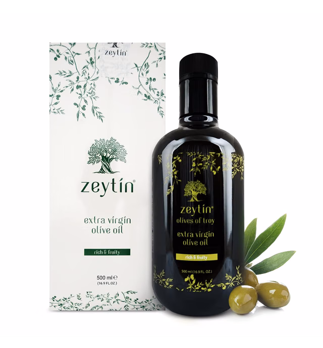 Zeytin - Extra Virgin Olive Oil - Mediterranean Olive Oil - Fresh Farm to Table Cooking Oil - 40x More Polyphenol Cold Pressed, Rich & Fruity - Vegan, Keto, Paleo - 16.9 fl oz 500mL