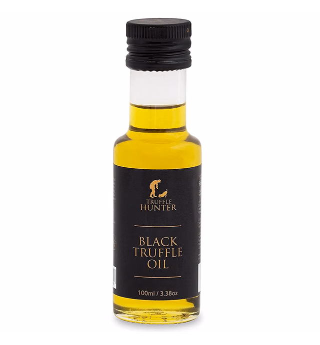 TruffleHunter - Black Truffle Oil - Extra Virgin Olive Oil for Cooking & Seasoning - 3.38 Oz
