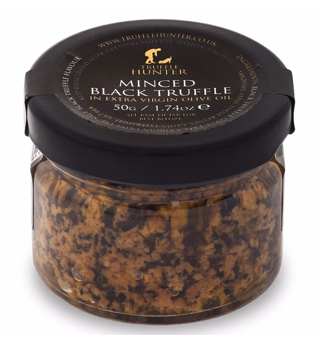 TruffleHunter - Minced Black Truffle - Preserved Truffles in Extra Virgin Olive Oil - 1.74 Oz