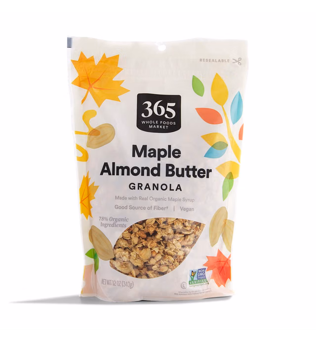 365 by Whole Foods Market, Granola Maple And Almond Butter Bag, 12 Ounce