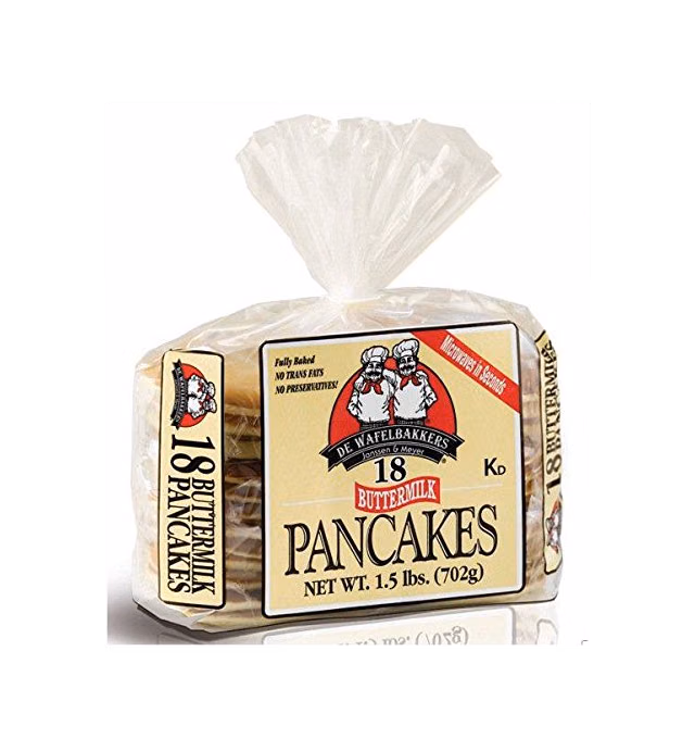 De Wafelbakkers Pancake 18 Fluffy Buttermilk, 8.8 oz (Frozen)