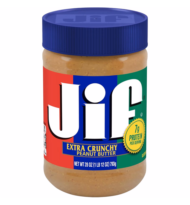 Jif Extra Crunchy Peanut Butter, 28 Ounces (Pack of 10)