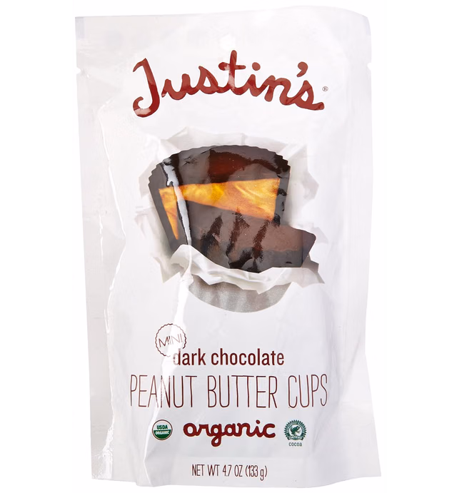 Justin's, Mini Dark Chocolate Peanut Butter Cups, 4.7 oz