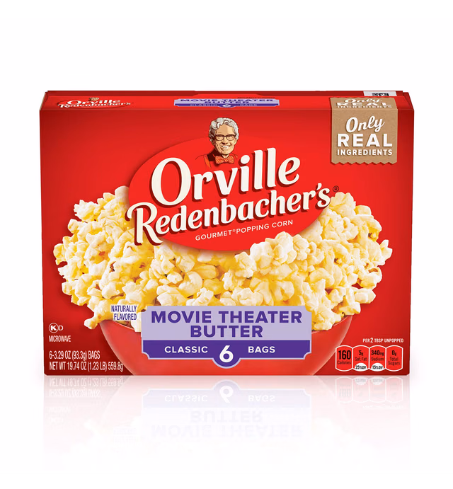 Orville Redenbacher's Microwave Butter Popcorn, 6-Count (Pack of 6)