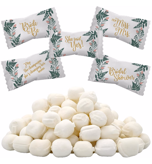 Bridal Shower Buttermints, Mint Candies, After Dinner Mints, Butter Mint Candy, Fat-Free, Kosher Certified, Individually Wrapped (275 Pieces)