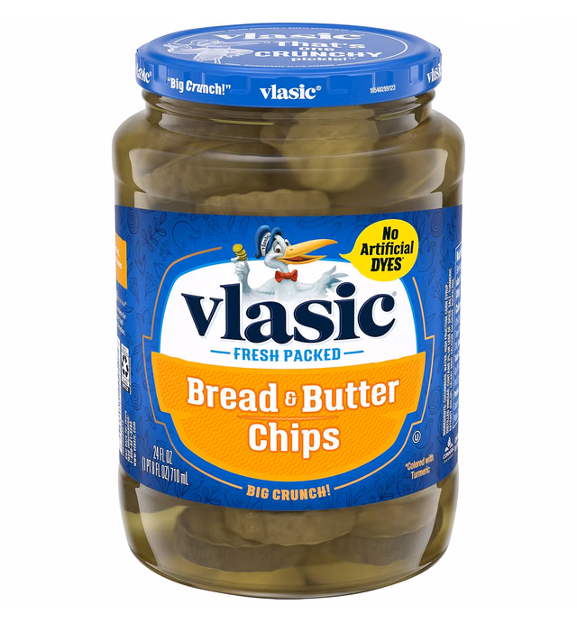 Vlasic Bread & Butter Pickle Chips, 24 oz